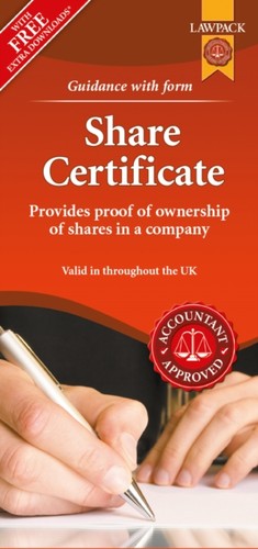 Share certificate paperback - share,