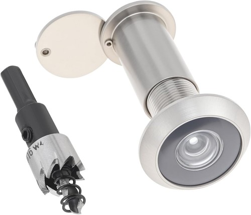 Door viewer with - door, drill