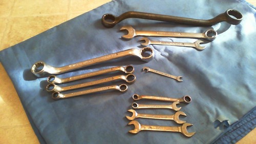 Vintage british spanners - british,
