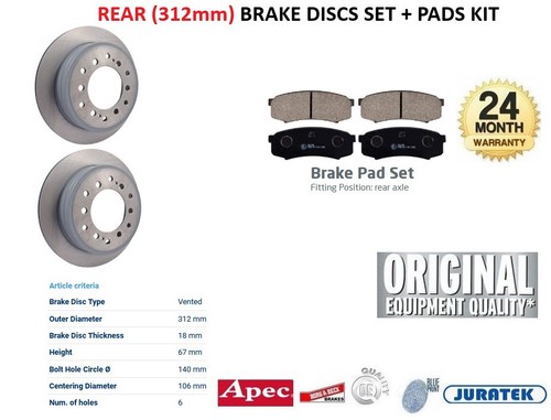 Rear discs pads for - +,