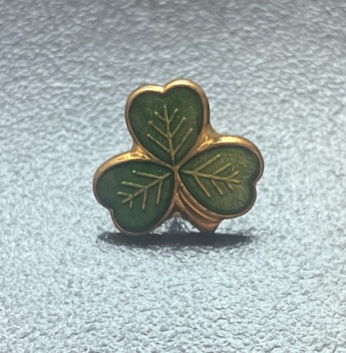 Small vintage shamrock enamel - vintage,