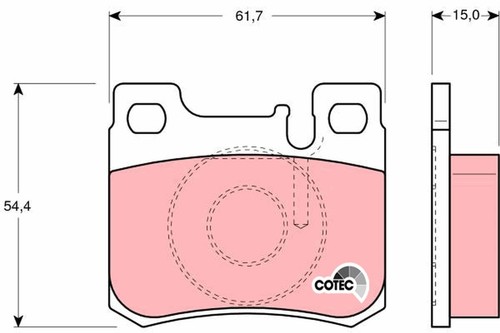Brake pad set disc - brake,