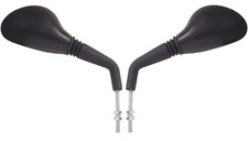 Mirrors 8mm Black Rounded Left & Right Peugeot Speedfight 97 (Pair)