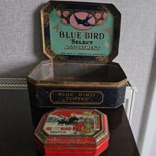 VINTAGE BLUEBIRD TOFFEE TINS