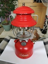 RED Coleman Lantern 200A **RARE** Yellow Line (Mint Condition-Boxed)