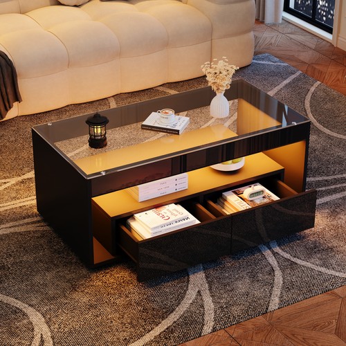 Black high gloss - led, coffee