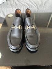 Gucci Men's Black Leather Lace