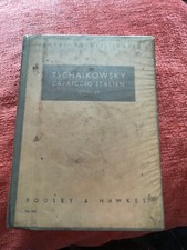 HAWKES POCKET SCORE BOUND TSCHAIKOWSKY CAPRICCIO ITALIEN VG EX LIBRARY
