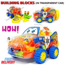 KIDS BUILDING BLOCKS KIT CAR
