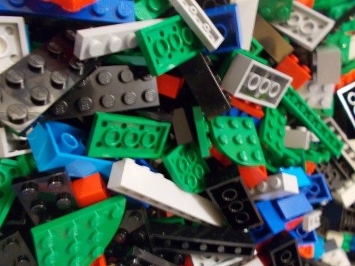 100g lego bricks - bricks, standard
