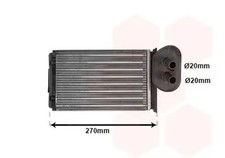 Heater core 58006296 VAN WEZEL