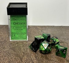 Chessex Dice. Green And Black