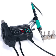 750W Hot Air Rework Station Soldering Station Dual Digital Desoldering Station