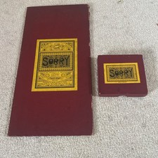 Vintage 1930s Sorry Board Game