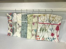 Hand Made Fabric Peg/Hanging Storage Bag Zipped 12½x16" Select from 7 Designs B