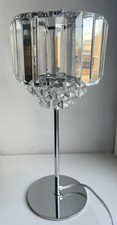 Laura Ashley Chrome ViennaCrystal Table Lamp