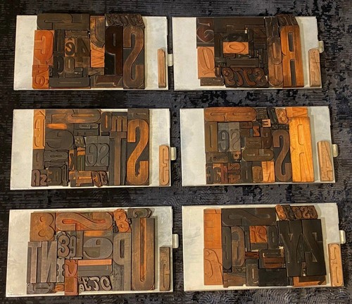 Mixed lot of letterpress - x,