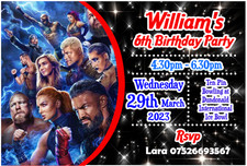 12 Personalised  Wrestling WWe