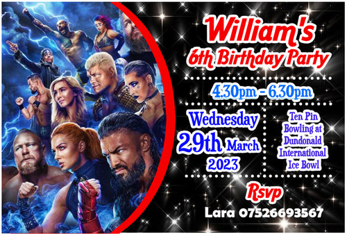 Personalised wrestling wwe - personalised,