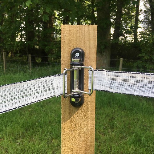 Electric fence tape corner - fence,