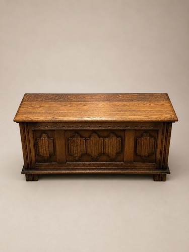 Vintage oak blanket box - vintage,