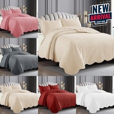 3 Piece Quilted Bedspread Bed