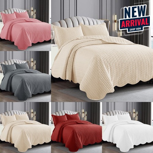 Piece quilted bedspread bed - quilted,