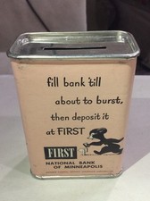 Unsearched 1st Nat. Piggy Bank