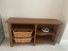 Marks and Spencer Hemsley Open Display Unit. Solid Oak, 150cm wide. 