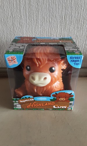 Highland cow squeezy toy