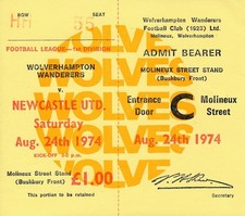 TICKET: Wolves v Newcastle