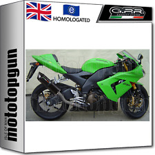 GPR HIGH EXHAUST HOM FURORE BLACK KAWASAKI ZX10R ZX-10R 2004 04 2005 05