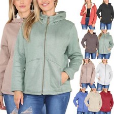 Ladies Hooded Padded Borg