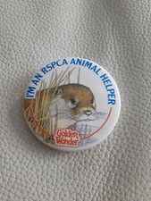 Rspca Golden Wonder Vintage Badge 