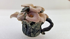 Miniature 2 inch ornamental Tea pot - Lilies