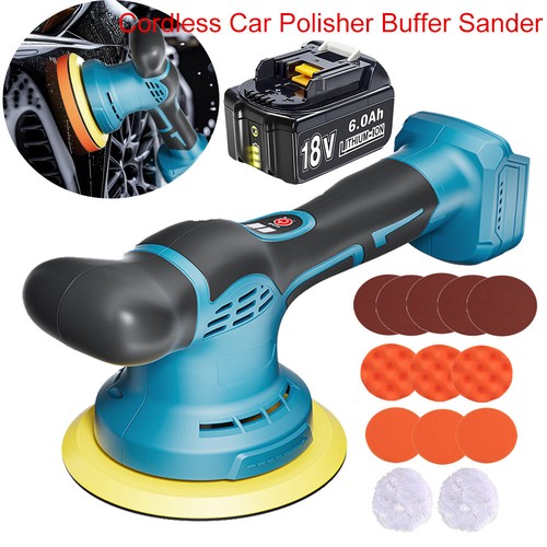 Cordless car polisher buffer - car,