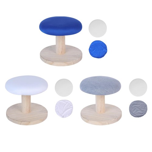 Round ironing stool wooden - round,