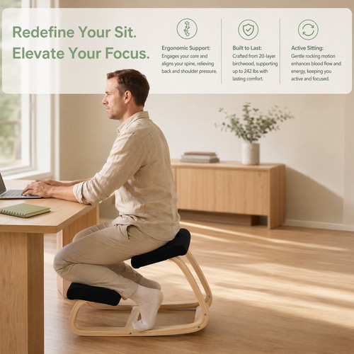Ergonomic kneeling office - ergonomic,
