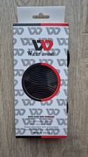 WEST BIKING Super Sticky Kush Handlebar Tape & Plugs, Black / Blue Skull