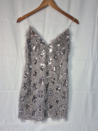 Zara fringed sequin mini - mini, shift
