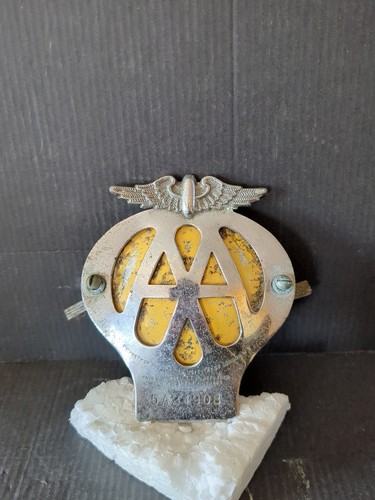 Vintage metal winged car - aa,