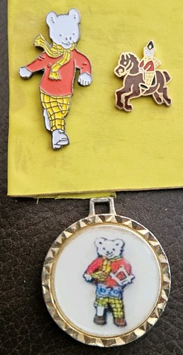 Rupert bear police - charity, pin