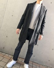 A.P.C Chester Coat Gray Harris