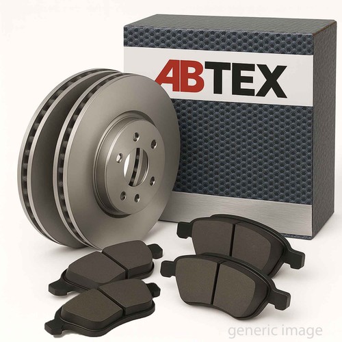 Abtex front brake vented discs - vented,