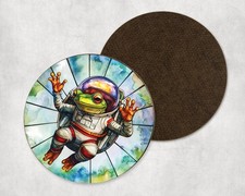 Watercolour Frog Astronaut