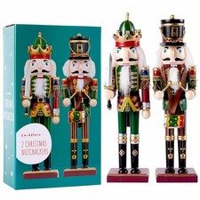 2 Wooden Christmas Nutcracker