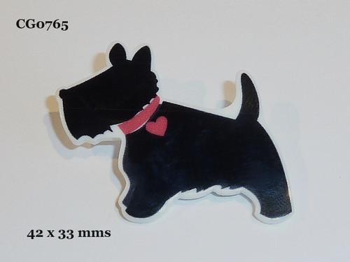 Acrylic brooch black - acrylic,