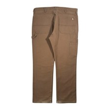 Dickies Brown Regular Straight Canvas Carpenter Trousers W38 L30 Work Pants