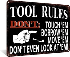 Tool Rules Vintage Metal Tin