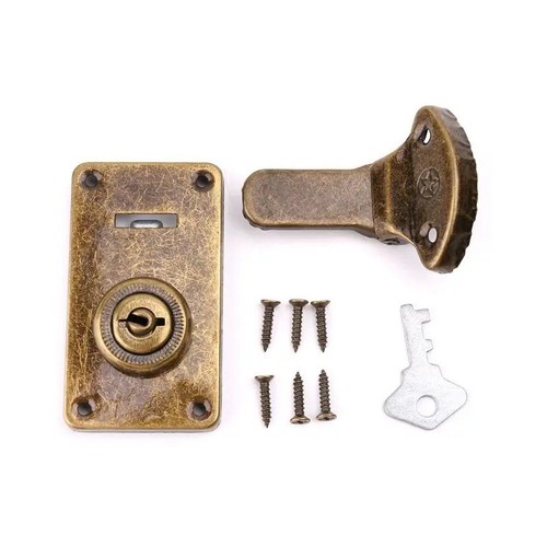 Bronze colored latch - bronze-colored, lock